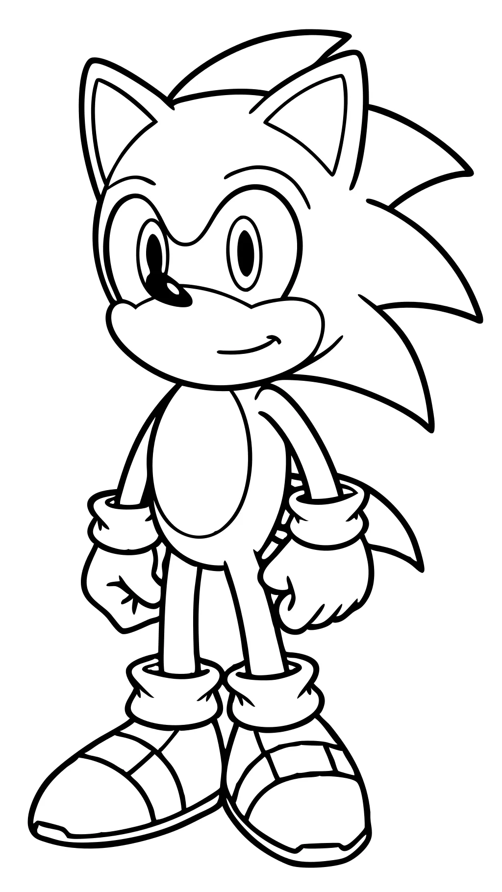 coloriages de sonic the hérisson à imprimer